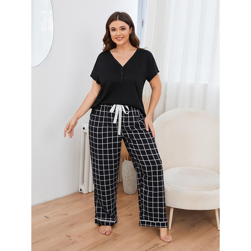 The Oversized Henley Pajamas 3X Large