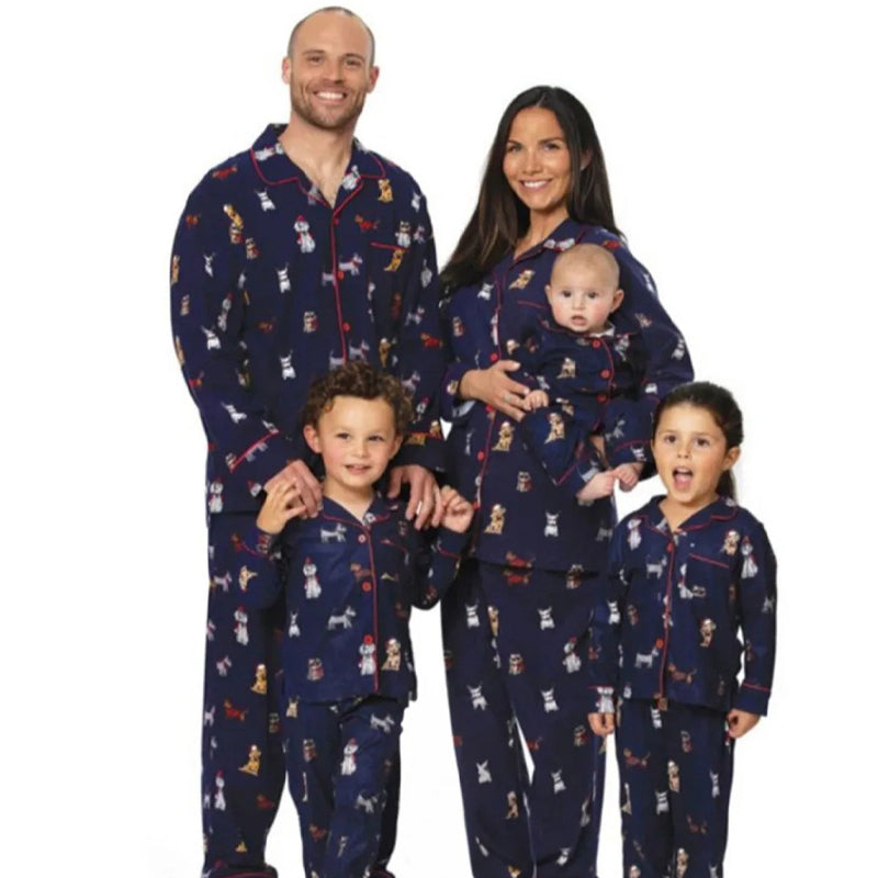 Family Pajamas Matching Santa and Friends Pajamas All Variations Plus Dog