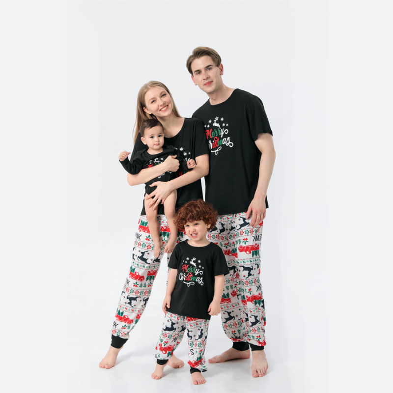 Merry Christmas Tshirt Pajama Set – Pajama Village Canada