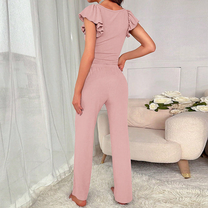 Butterfly Arms Ribbed Pajamas