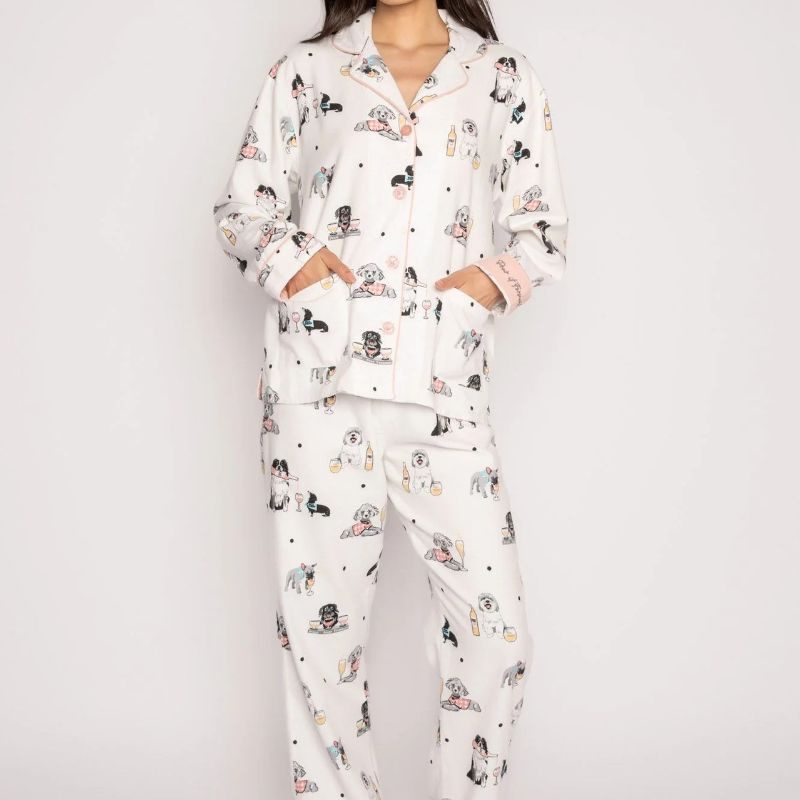 champagne dog pajamas