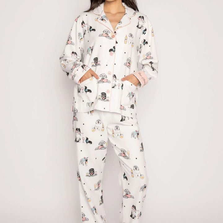 champagne dog pajamas