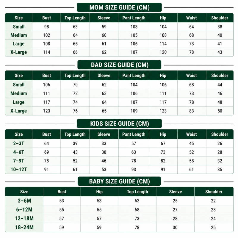 Size Chart CM