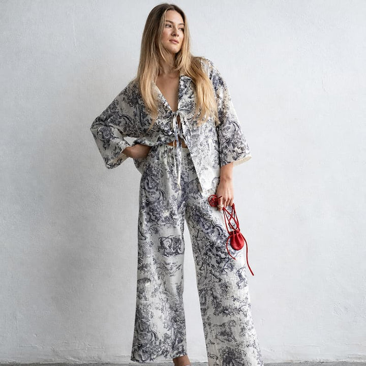 front tie pyjamas