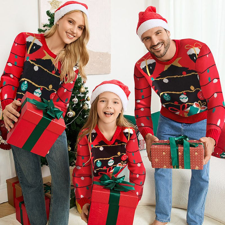 Holiday String Lights Graphic Christmas Jumper