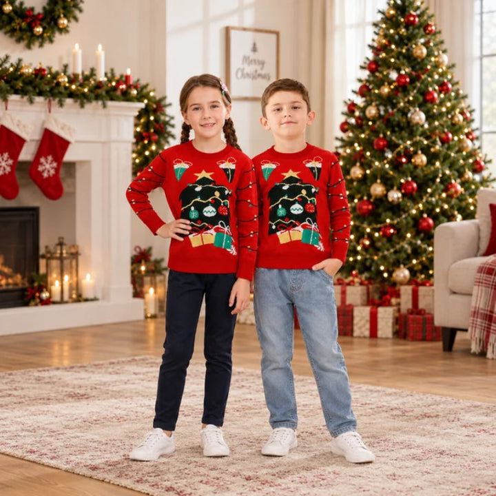 Holiday String Lights Graphic Christmas Sweater