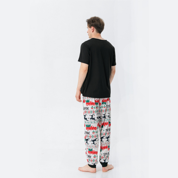 Merry Christmas Tshirt Pajama Set