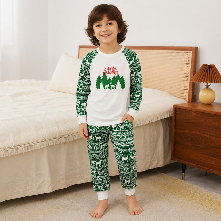 Merry Christmas In The Jungle Christmas Matching Family Pajamas Kid