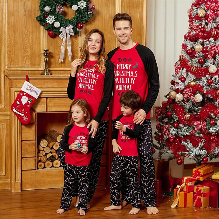 Merry Christmas Ya Filthy Animal Family Matching Christmas Pajamas