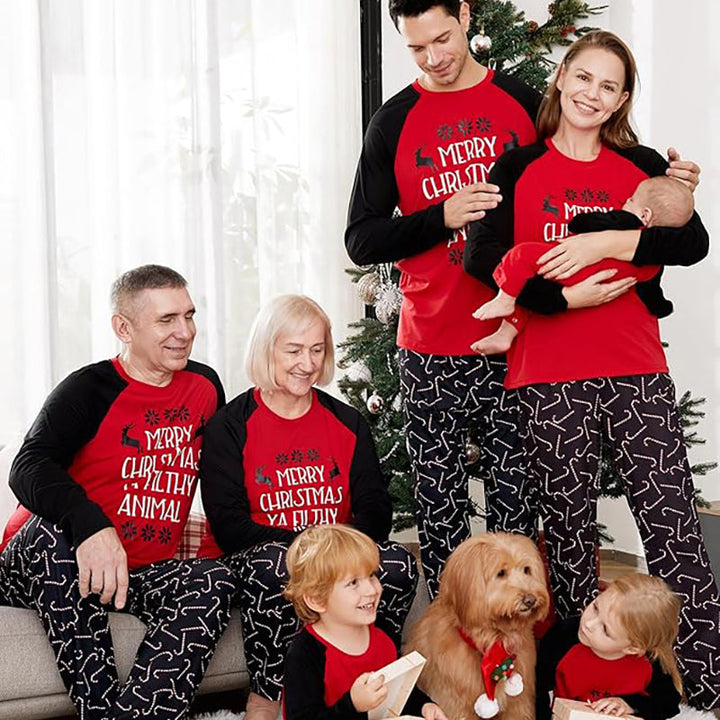 Merry Christmas Ya Filthy Animal Family Matching Christmas Pajamas