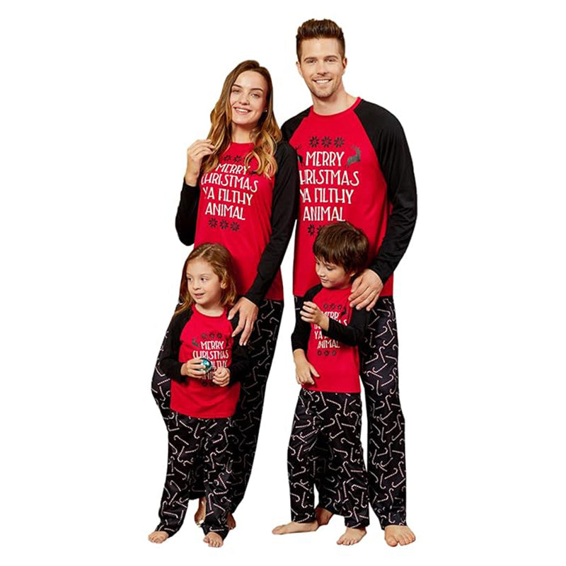 Merry Christmas Ya Filthy Animal Family Matching Christmas Pajamas