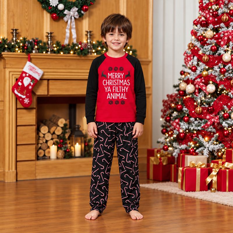 Merry Christmas Ya Filthy Animal Family Matching Christmas Pajamas