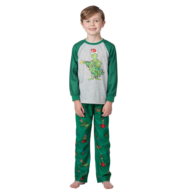 Naughty Grinch Family Matching Christmas Pajamas