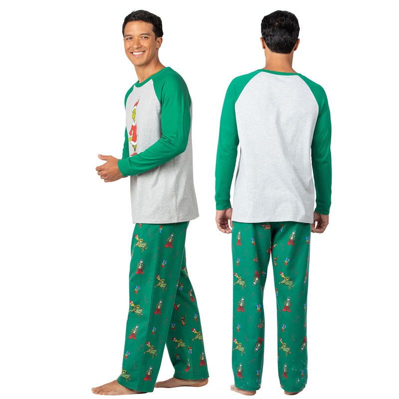 Naughty Grinch Family Matching Christmas Pajamas Kids 4T 6T