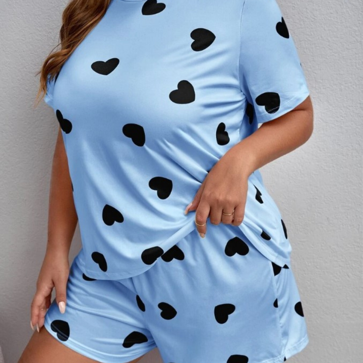 Ensemble short à manches courtes imprimé