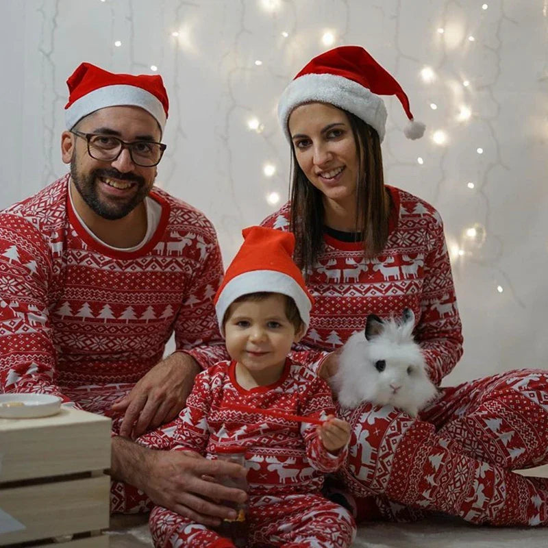 Red Moose Long Sleeve Family Matching Christmas Pajamas