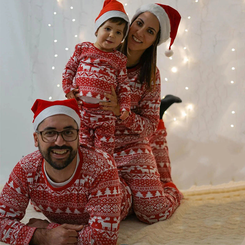 Red Moose Long Sleeve Family Matching Christmas Pajamas