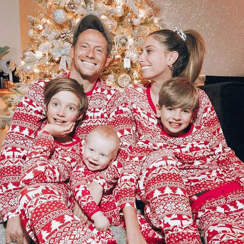 Red Moose Long Sleeve Family Matching Christmas Pajamas