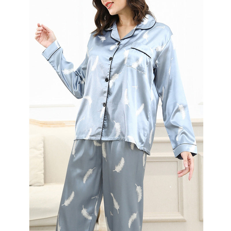 Feather Pajamas Set