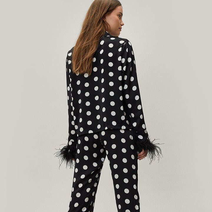 Polkas Dot Fur Pajamas