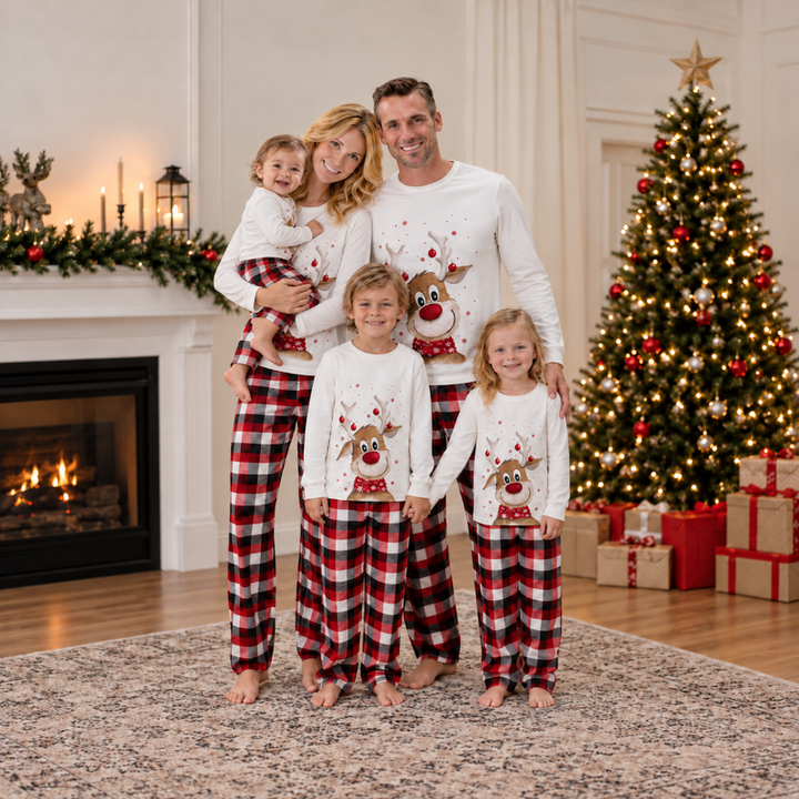 Reindeer Family Matching Christmas Pajamas