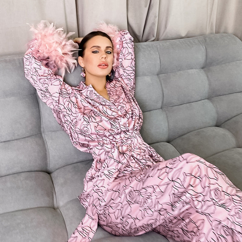 the pink rose pajamas