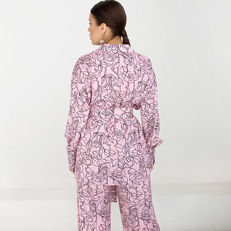 the pink rose pajamas