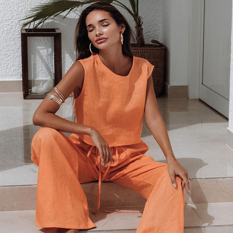 orange sleeper pajamas